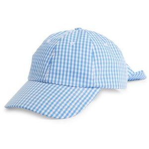 Modesens Women's Gingham Bow Cap In Blue/White